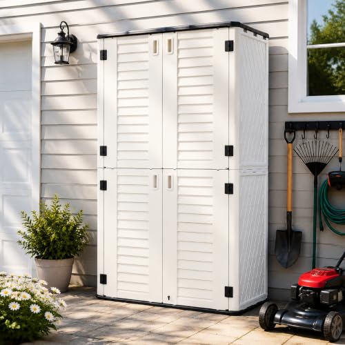 53 Cu.Ft Tall Outdoor Storage Shed with Reinforced Floor