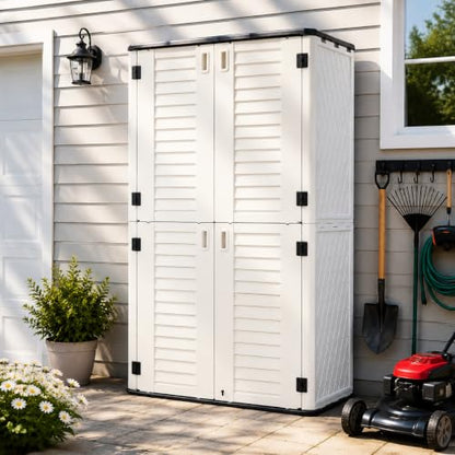 53 Cu.Ft Tall Outdoor Storage Shed with Reinforced Floor