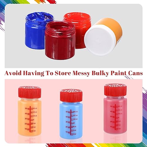 120 Pcs Touch up Paint Bottle with Brush Mixing Ball (120 Count)