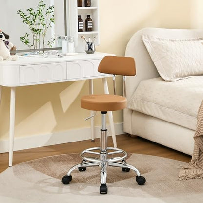 Rolling Stool with Back