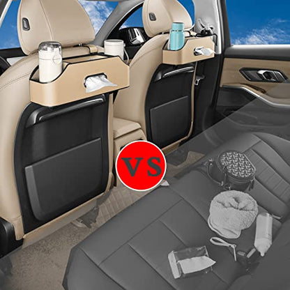 Car Back Seat Organizer with 2 Drink Cup Holder (22.9281 Ounce)