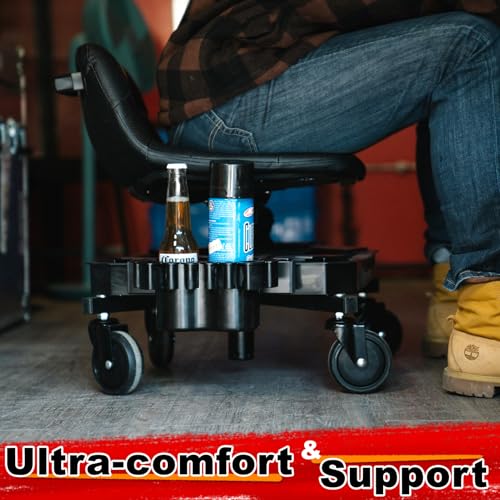 Rolling Stool with Wheels