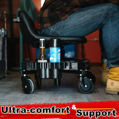 Rolling Stool with Wheels