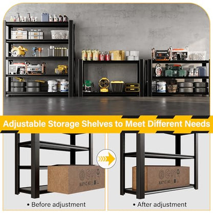 Heavy Duty Garage Shelving Units and Storage (3 Count)