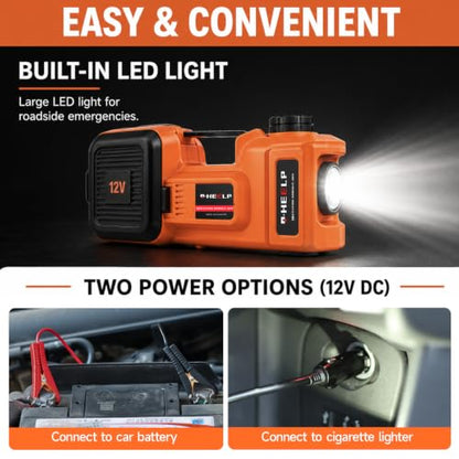Electric Car Jack Kit 5 Ton 12V with Impact Wrench