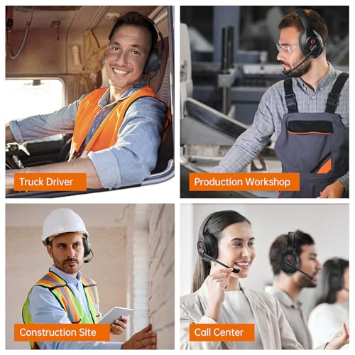 Upgrated Trucker Bluetooth Headset with ENC Microphone