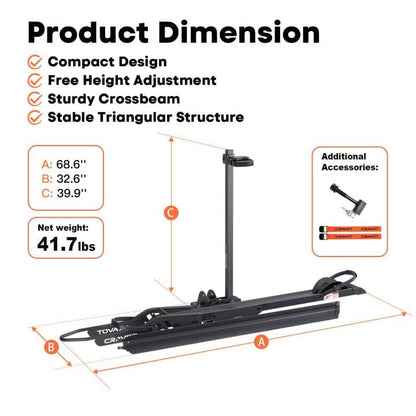 CyberRack E1 EBike Rack with Ramp for 1Ebike