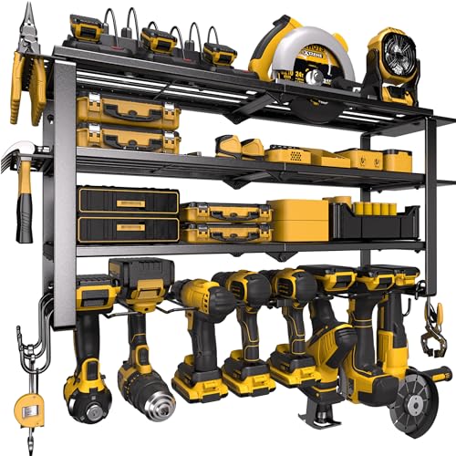 420LB Capacity Power Tool Organizer with Charging Station & 6 Outlets