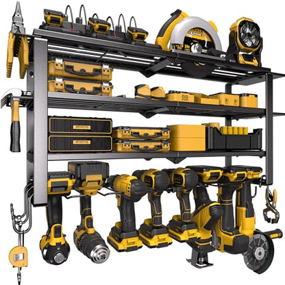 420LB Capacity Power Tool Organizer with Charging Station & 6 Outlets