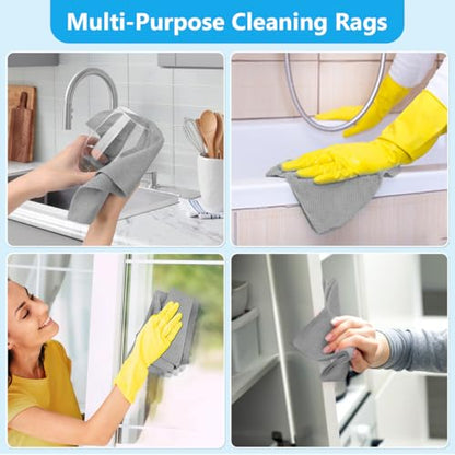 Microfiber Cleaning Cloth 100 Pack (100 Count)