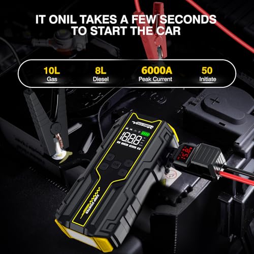 Car Jump Starter with Air Compressor