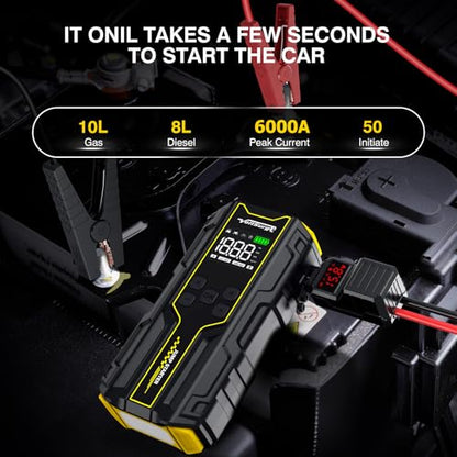 Car Jump Starter with Air Compressor