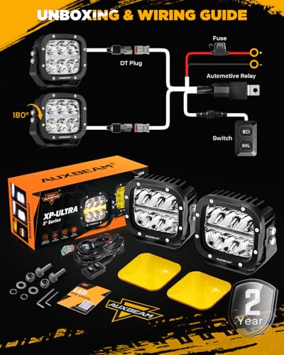 XP Ultra Series 5 Inch LED Offroad Lights Amber White LED Pods
