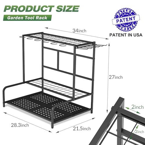 Garden Tool Organizer Rack Up to 39 Tools
