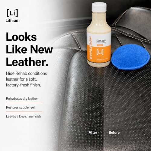 Lithium Hide Rehab Car Leather Cleaner and Conditioner (16 Fl Oz)