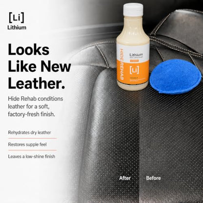 Lithium Hide Rehab Car Leather Cleaner and Conditioner (16 Fl Oz)