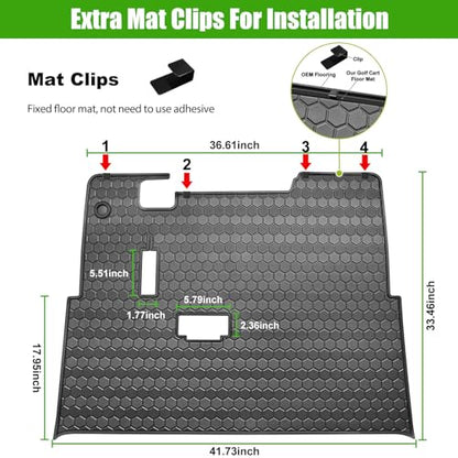 EZGO TXT Golf Cart Full Coverage Floor Liner Mat