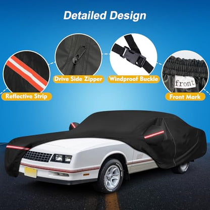 QUNSUNUS Car Cover for Chevy Monte Carlo 1970