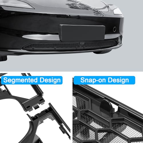 Grille Mesh Inserts for 2026 Tesla Model 3 with Front Camera Version