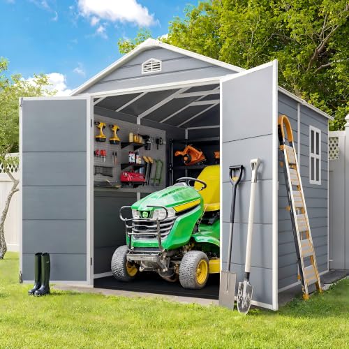 8x6 FT Outdoor Plastic Shed