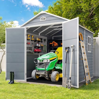 8x6 FT Outdoor Plastic Shed