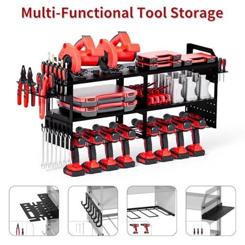 Mens Gifts Large Power Tool Organizer Wall Mount