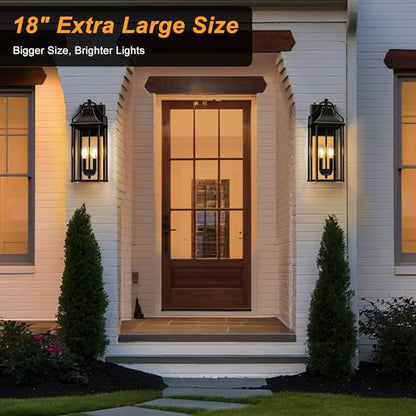 18IN Dusk to Dawn Outdoor Wall Sconce