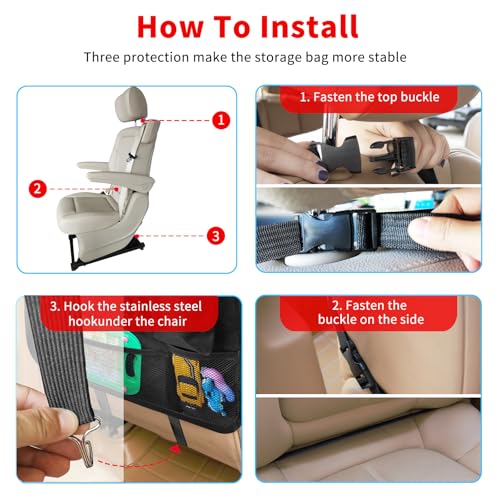 Car Backseat Organizer with Tablet Holder (2 Count)
