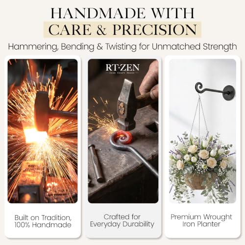 Plant Hangers Outdoor or Indoor Heavy Duty Wall Bracket Hooks (2 Count)