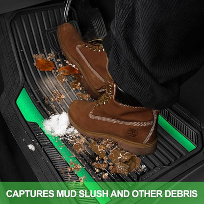 Heavy Duty Rubber Car Mats Metallic