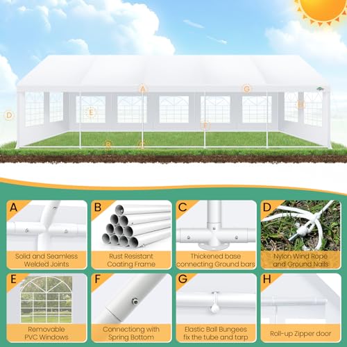 Carport 16x32 FT Party Tent Heavy Duty