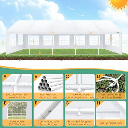 Carport 16x32 FT Party Tent Heavy Duty
