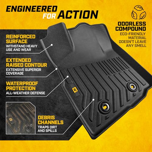 JustFit™ 3D All Weather Floor Mats for Toyota Tacoma 2016