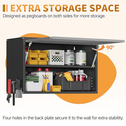 Metal Garage Wall Cabinet with Up