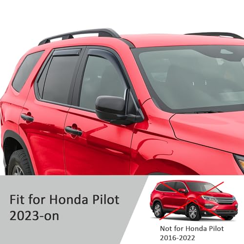 in Channel Extra Durable Rain Guards for Honda Pilot 2023
