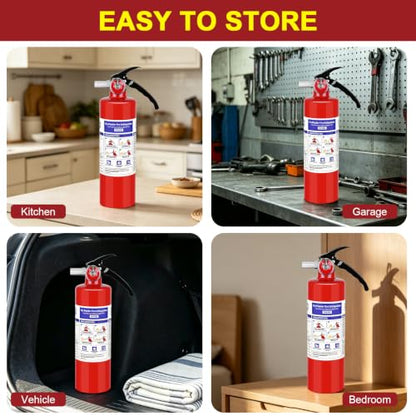 2 Pack ABC Fire Extinguishers with Mount (2 Count)