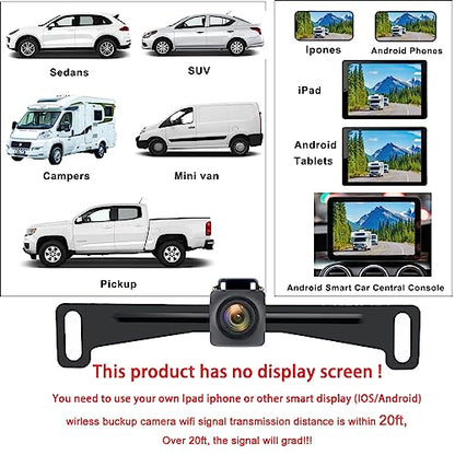 Wireless License Plate Backup Camera