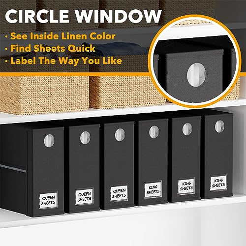 6 Pack Bed Sheet Organizer and Storage