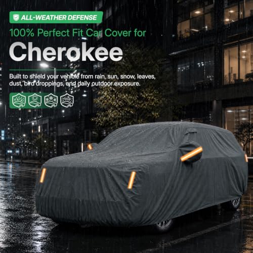 Waterproof Heavy Duty Car Cover Custom Fit Cherokee