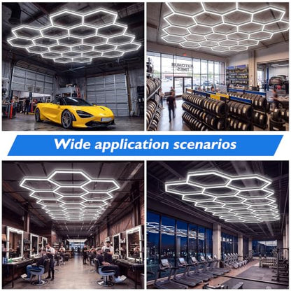 Hexagon Garage Lights 22 Girds