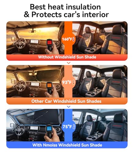 Windshield Sun Shade Umbrella for All Jeep Wrangler & Gladiator