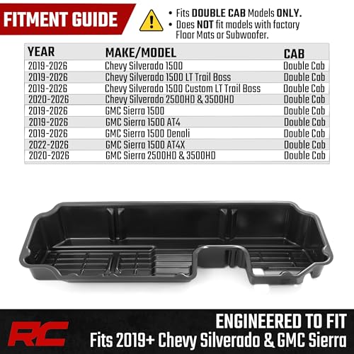 Under Seat Storage for Chevy Silverado & GMC Sierra 1500