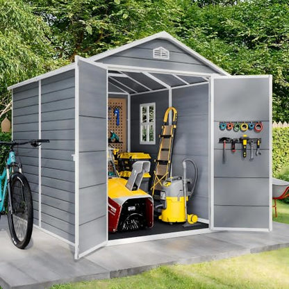 8x6 FT Outdoor Plastic Shed