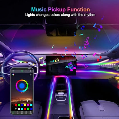 Acrylic 6 in 1 Car LED Lights Interior (25 Ounce)