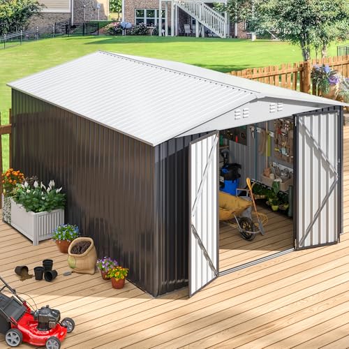 10x12 FT Outdoor Storage Shed for Backyard