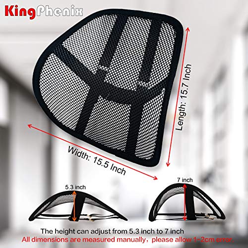 2 Pack Mesh Lumbar Support for Car and Office Chair Comfort (2 Count)