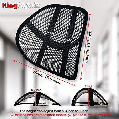 2 Pack Mesh Lumbar Support for Car and Office Chair Comfort (2 Count)