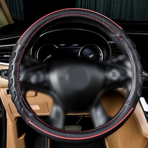 car Steering Wheel Cover Faux Leather Massage Universal fit 3D Honeycomb Hole Anti