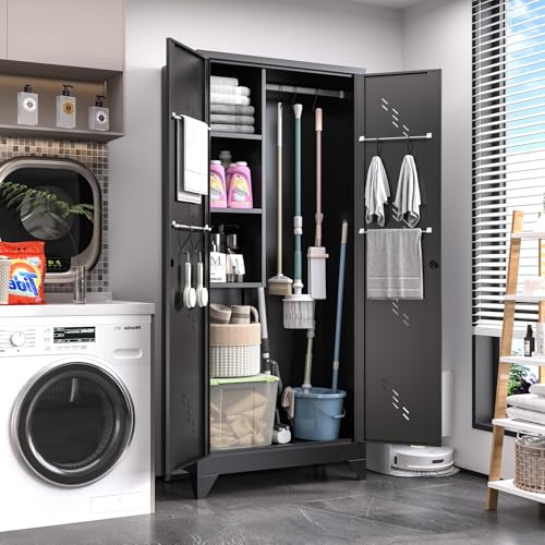 Broom Closet Storage Cabinet