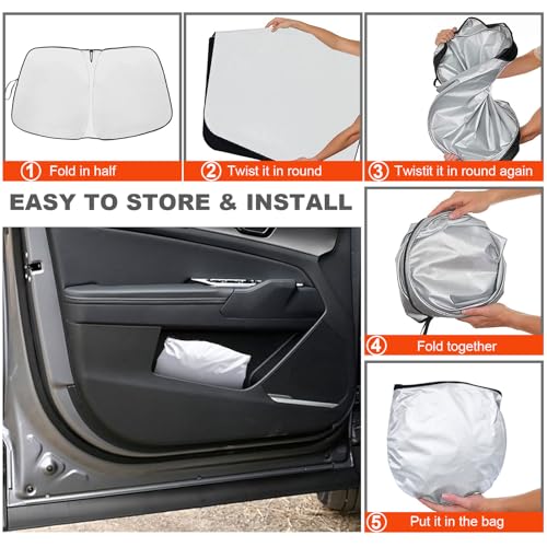 Foldable Front Windshield Sunshade fit for Kia Sportage 2018